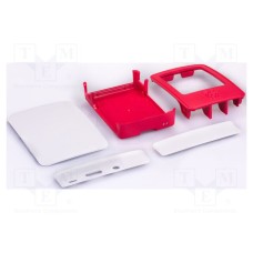 RPI OFFICIAL CASE V2 FOR PI 3(RED/WHITE)