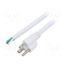 LT-202 SJT 14/3 105C WHT 5M END CUT