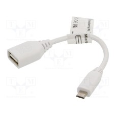 USB A TO MICROUSB 8CM WHITE 789-21051007