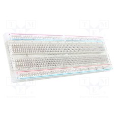 BREADBOARD CLEAR SELF-ADHESIVE 830 POINT BREADBOARD CLEAR SELF-ADHESIVE 830 POINT
