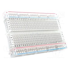 BREADBOARD CLEAR SELF-ADHESIVE 400 POINT BREADBOARD CLEAR SELF-ADHESIVE 400 POINT