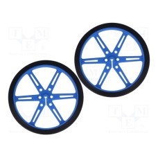 POLOLU WHEEL 80X10MM PAIR – BLUE