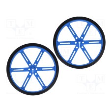 POLOLU WHEEL 90X10MM PAIR – BLUE