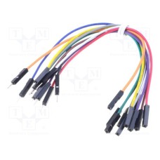 WIRE JUMPER MALE TO FEMALE 10PCS WIRE JUMPER MALE TO FEMALE 10PCS