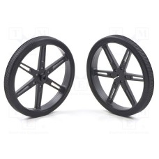 POLOLU WHEEL 80X10MM PAIR – BLACK