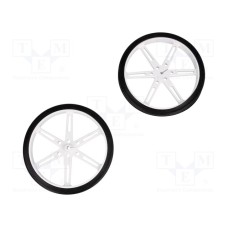 WHEEL 80×10MM PAIR WHITE