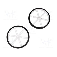 WHEEL 90×10MM PAIR WHITE