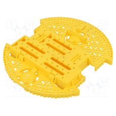 ROMI CHASSIS BASE PLATE - YELLOW ROMI CHASSIS BASE PLATE - YELLOW