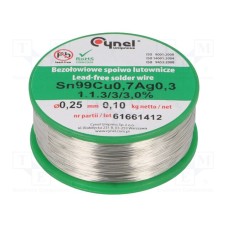 SN99CU07AG03-1.1.3/0.25MM 100G SN99CU07AG03-1.1.3/0.25MM 100G