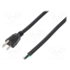 LT-202 SJT 14/3 105C BLK 5M END CUT