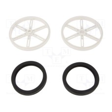 POLOLU WHEEL(25T, 5.8MM) - 90×10MM, WHIT