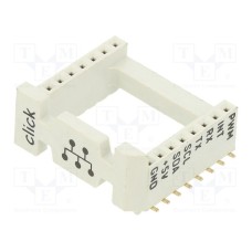 SOCKET MIKROBUS 16 SMD GREY SOCKET MIKROBUS 16 SMD GREY