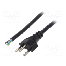 LT-313 H05VV-F 3X1.0 BLK 3M END CUT